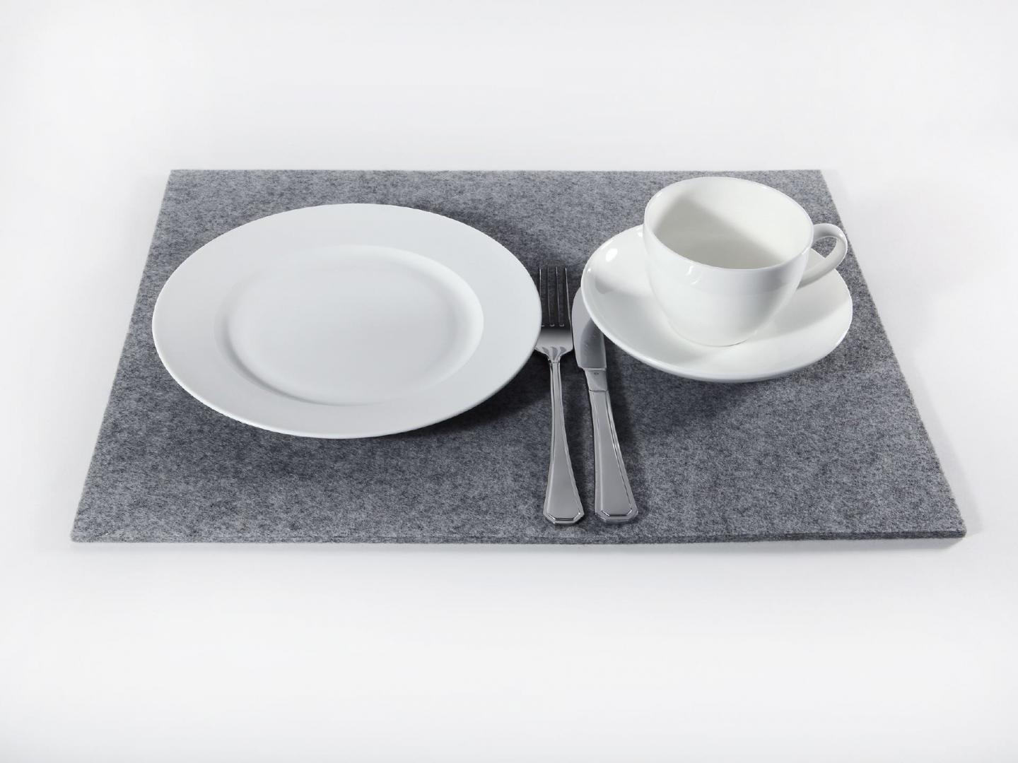 Filz Tischset | Form: eckig / rechteckig | Farbe: Lindgrün - uni