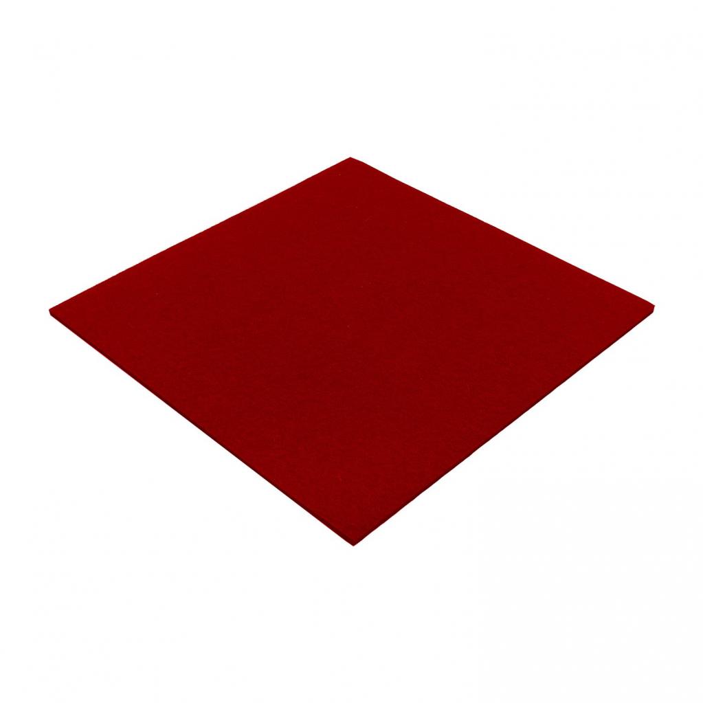 Sitzauflage eckig | Farbe: Rot uni