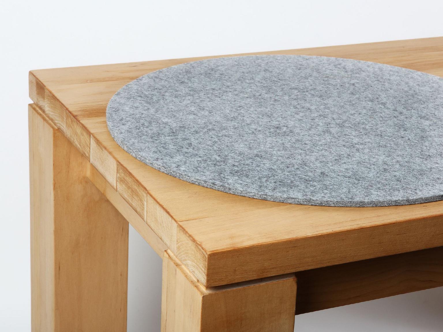 Filz Sitzauflagen - Form: rund