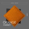 Filz Orange Meliert - Wollfilz