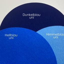 Farbvergleich Hellbalu - Dunkelblau - Himmelblau