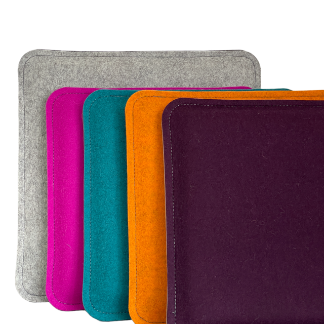 Filz Kissen abgerundete Ecken