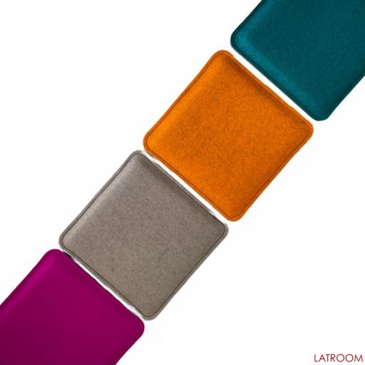 Filz Kissen mit abgerundeten Ecken