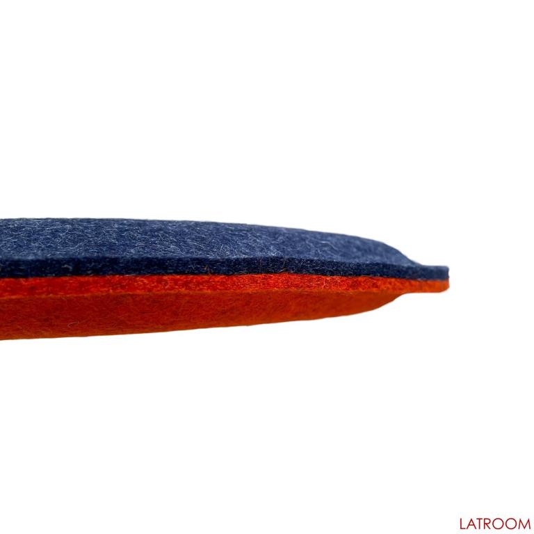 Filz Kissen rund queransicht