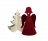 Engel und Weihnachtsbaum aus Filz zur Dekoration
