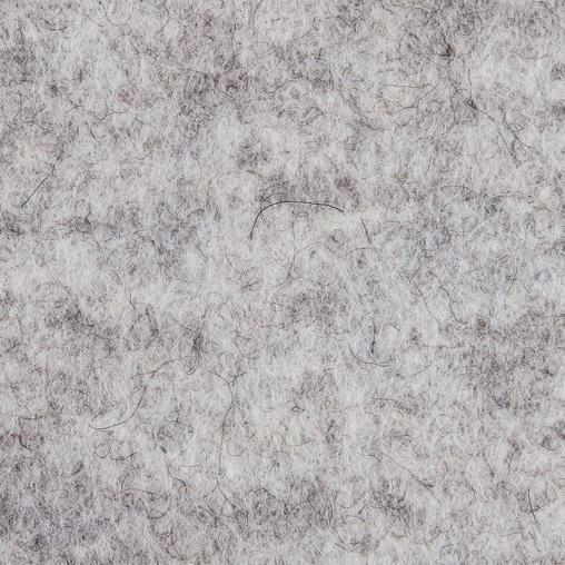 Filz - Farbe: Weiß meliert