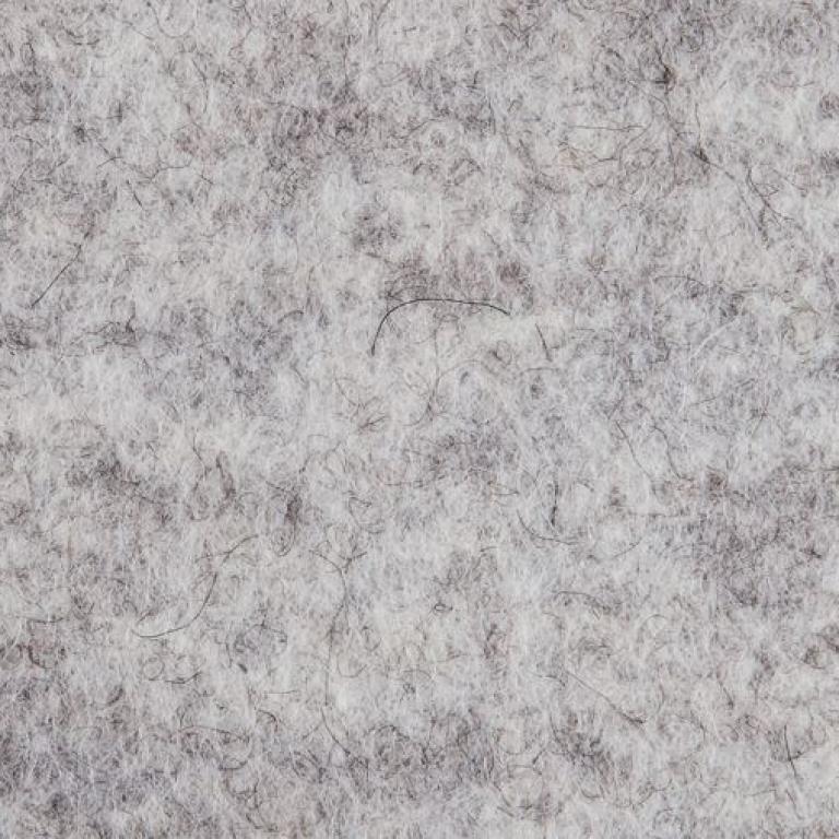 Filz - Farbe: Weiß meliert