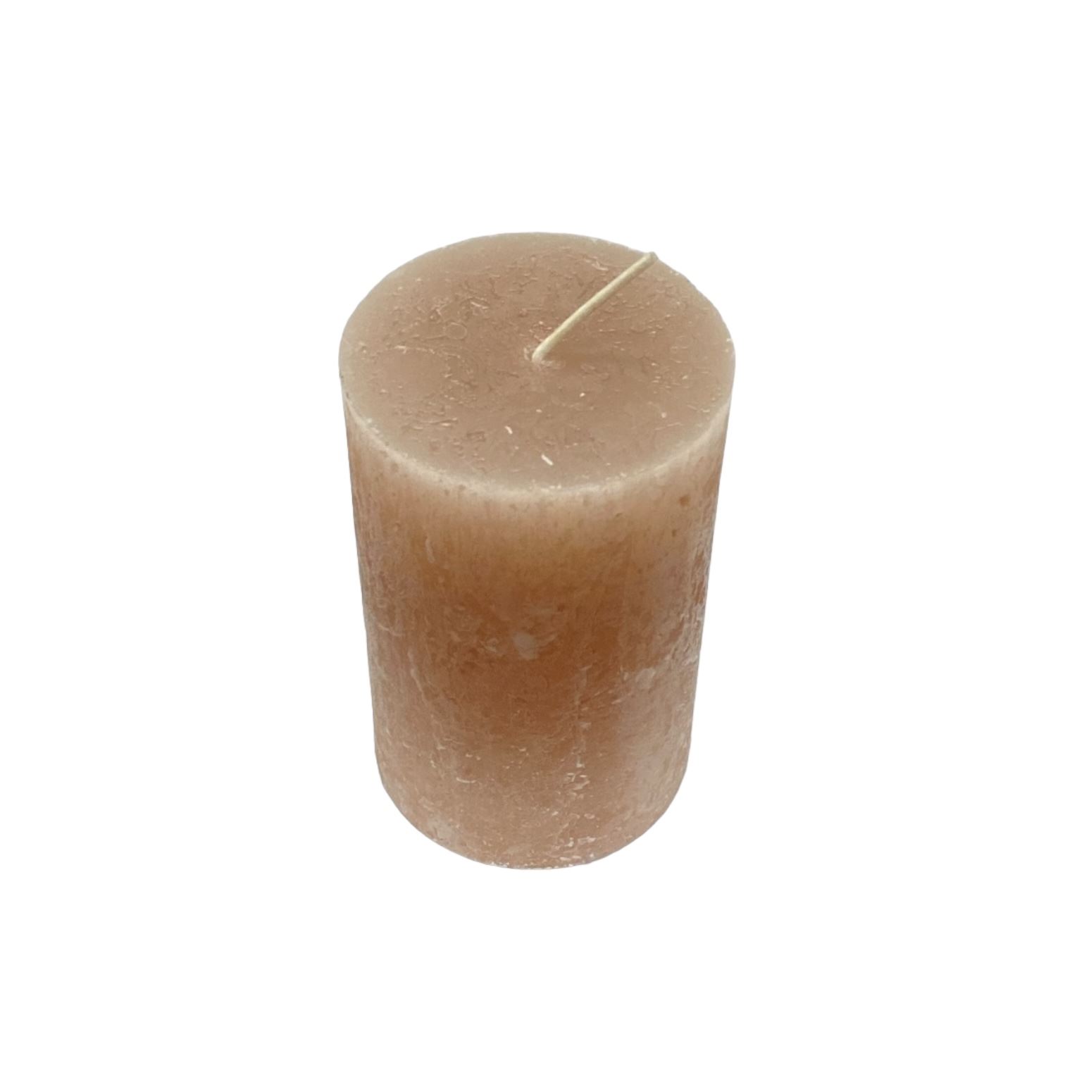 Rustic Kerzen nach RAL Gütesigel in der Farbe Sahara. In der Höhe 11 cm und im Durchmesser Ø 7 cm
