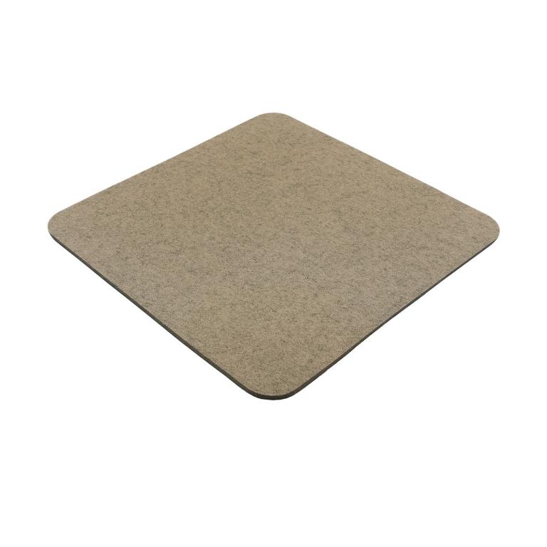 Filz Sitzauflage mit abgerundeten Ecken - Farbe: Sahara meliert