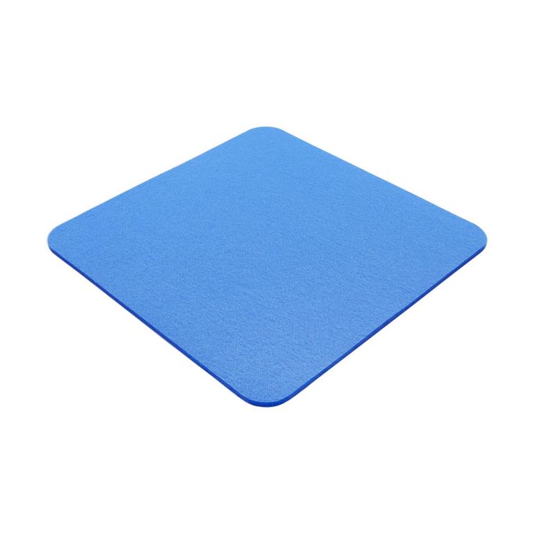 Filz Sitzauflage mit abgerundeten Ecken - Farbe: Himmelblau uni