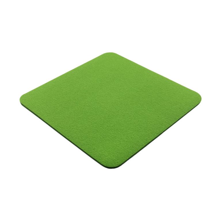 Filz Sitzauflage mit abgerundeten Ecken - Farbe: Maigrün uni