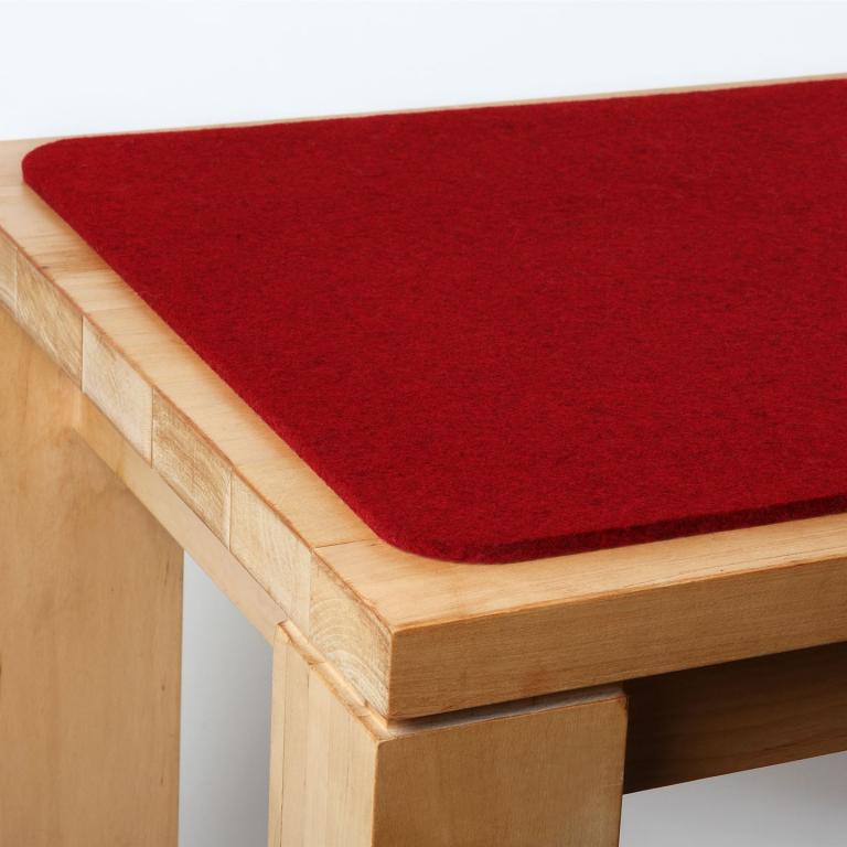 Filz Sitzauflagen mit abgerundeten Ecken