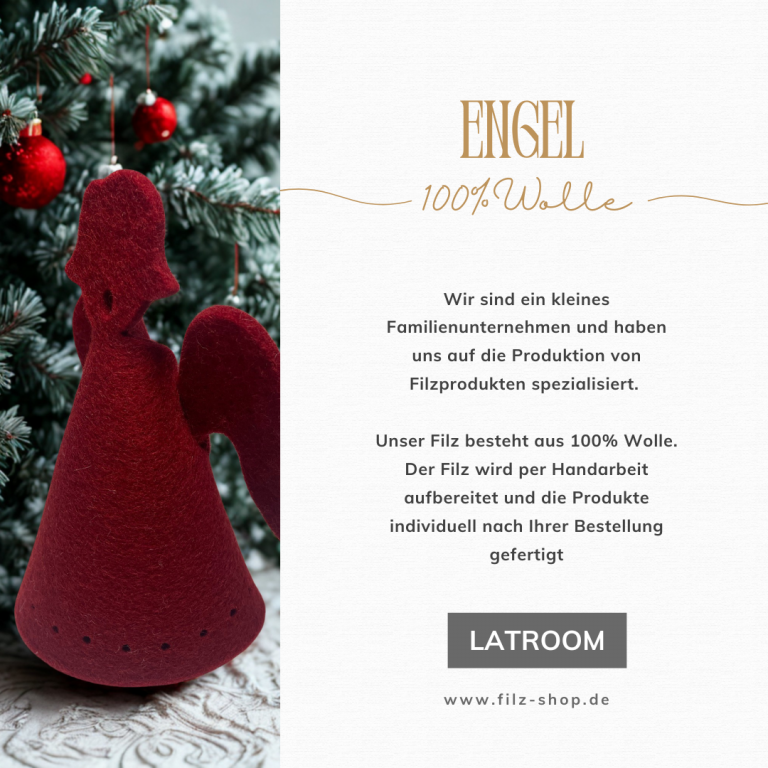 Engel - Material: Filz - 100% Wolle